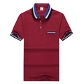 Pique Cotton Short Sleeve Polo With Pocket